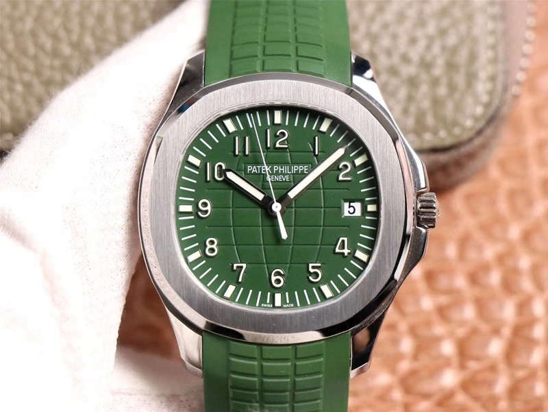 Patek Philippe Aquanaut 5168G ZF factory 1:1 Best Edition Replica Watch green dial Swiss Cal.324 SC